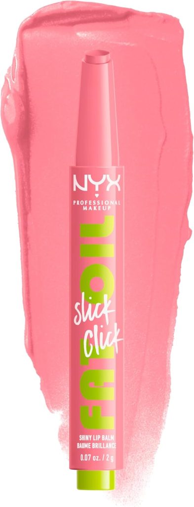 NYX PROFESSIONAL MAKEUP FAT OIL SLICK CLICK SHINY LIP BALM - CLOUT