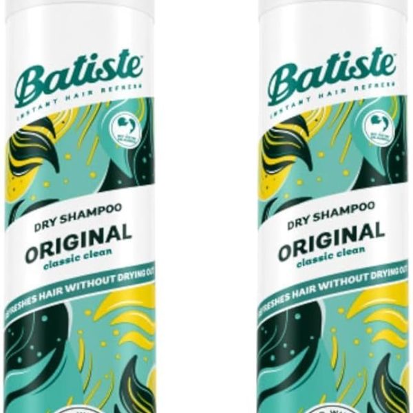 Batiste Original Scent Dry Shampoo Twin Pack 200 ml, 2-Piece