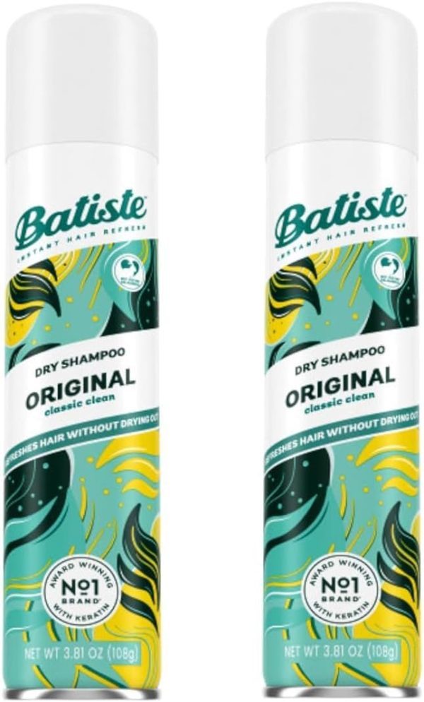 Batiste Original Scent Dry Shampoo Twin Pack 200 ml, 2-Piece