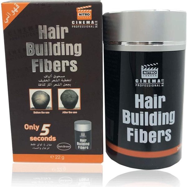 Nitro Hair Building Fibers -Dark Brown, 22 g