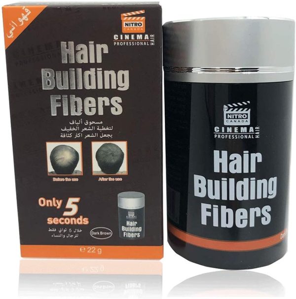 Nitro Hair Building Fibers -Dark Brown, 22 g