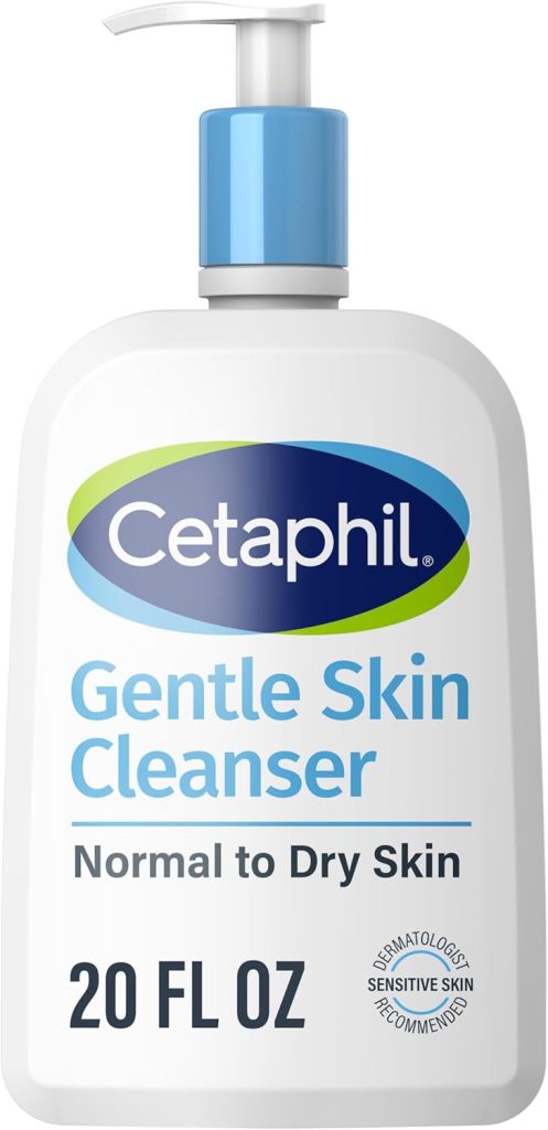 CETAPHIL Face Wash by , Hydrating Gentle Skin Cleanser for Dry to Normal Sensitive Skin, NEW 20 oz, Fragrance Free, Soap Free and Non-Foaming