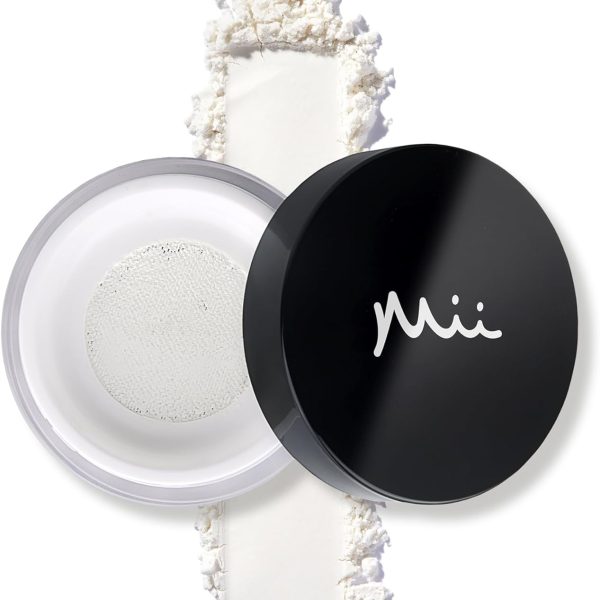 SPONGELLÉ Mii Cosmetics UK. Translucent Loose Setting Powder For Glowing And Radiant Skin, Soft Matte Finish.