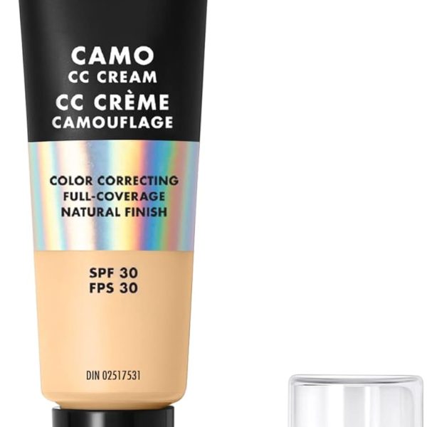 e.l.f. Camo CC Cream, Colour Correcting Full Coverage Foundation with SPF 30, Fair 140 W, 1.05 Oz