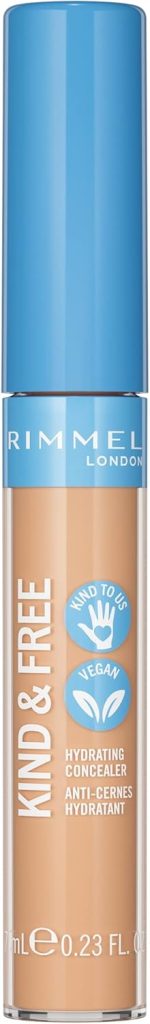 Rimmel KIND & FREE Concealer - All-Day Hydrating Liquid Concealer - With Vitamins E & B5 - Cruelty-Free & Vegan - 7 ml, shade 10 Fair