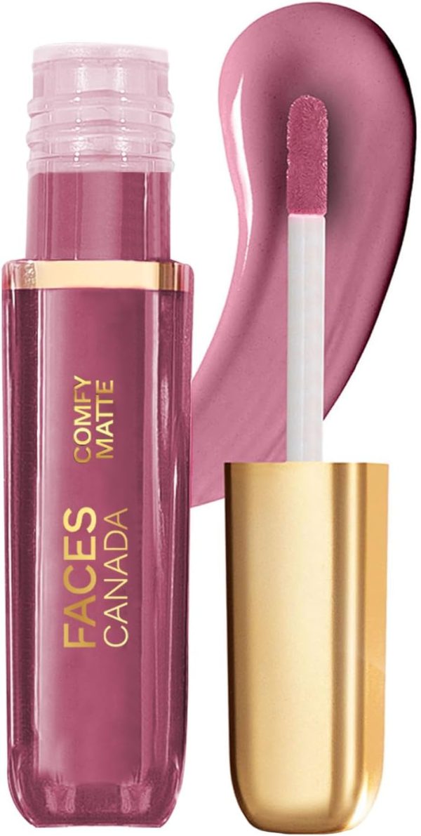 FACES CANADA Comfy Matte Liquid Lipstick - Truth Be Told 09 (Nude), 3 ml | Comfortable 10HR Longstay | Intense Matte Color | Almond Oil & Vitamin E Infused | Super Smooth | No Dryness | No Alcohol