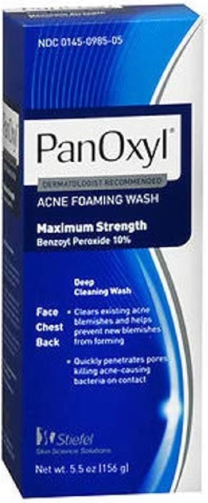 PanOxyl Foaming Acne Wash Maximum Strength 5.5 oz (Pack of 3)