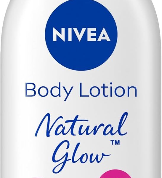 NIVEA Body Lotion for Normal to Dry Skin, Natural Glow, with Vitamin C and UV Filter, Moisturizes and Evens Skin Tone, 625ml