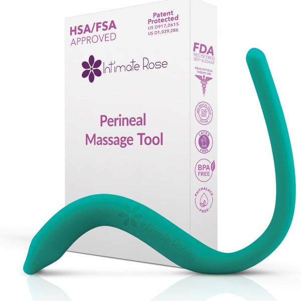 Perineal Massage Tool with 10 Vibration Modes: Designed for Labor and Delivery Essentials - Used During Pregnancy, Labor Prep, Third Trimester, and Postpartum - A Maternity Must Have by Intimate Rose