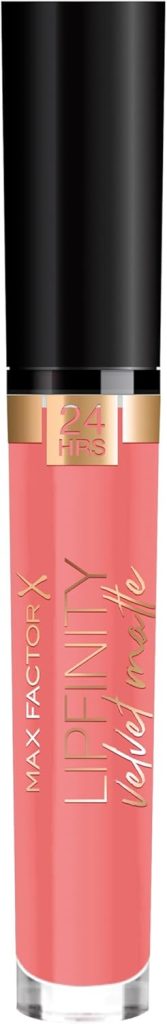 Max Factor Lipfinity Velvet Matte Liquid Lip, 030 Cool Coral, 4 ml