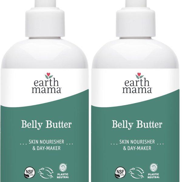 Earth Mama Belly Butter to Help Ease Skin and Stretch Marks, 8-Fluid Ounce (2-Pack)