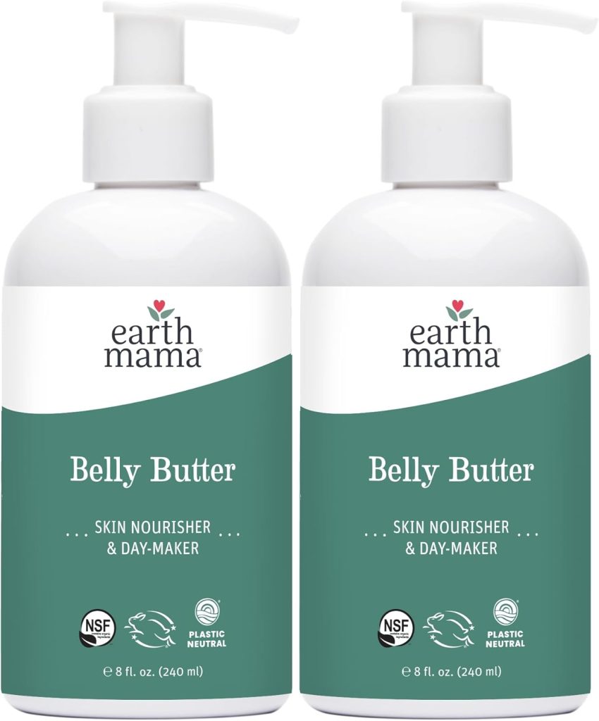 Earth Mama Belly Butter to Help Ease Skin and Stretch Marks, 8-Fluid Ounce (2-Pack)