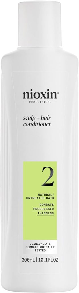 Nioxin System 2 Scalp Therapy Conditioner for Fine/Natural Hair with Progressed Thinning, 10.1 oz