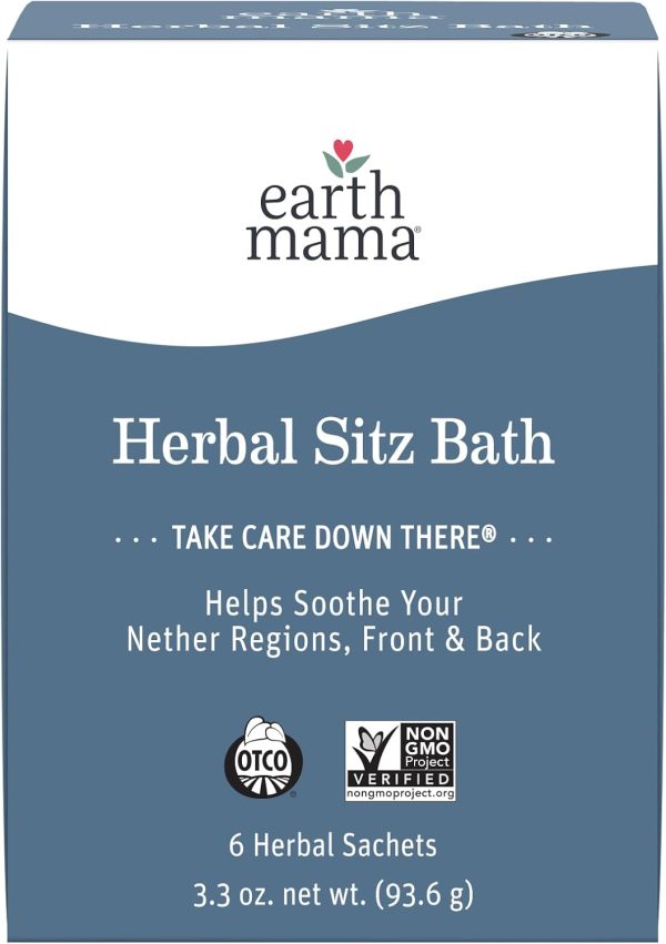 Earth Mama Organic Herbal Sitz Bath For Pregnancy And Postpartum, 6-Count