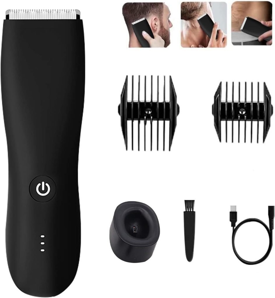 Jorunb Hair Clipper, IPX5 Electric Hair Trimmer Grooming Kit Professional Cordless Powerful Motor Beard Trimmer Waterproof Rechargeable Battery Cordless Beard Hair Trimmer for Men Hair Cutting Kit