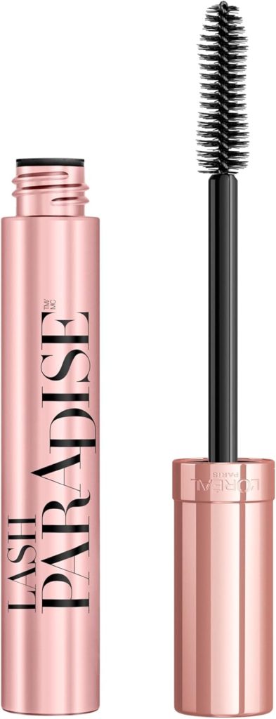 L’Oréal Paris Voluminous Makeup Lash Paradise Mascara, Voluptuous Volume, Intense Length, Feathery Soft Full Lashes, No Flaking, No Smudging, No Clumping, Black Brown, 0.25 Fl Oz (Pack of 1)