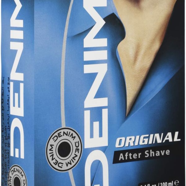 Denim Aftershave for Men - Original Fast Acting Instant Smoothen Freshly Shaved Skin Helps With Razor Burn Fresh and Toned Long Lasting Fragrance 100ML