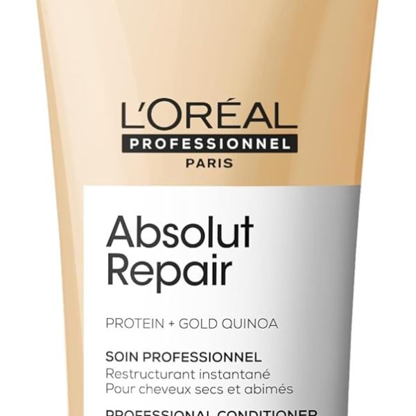 L’Oréal Professionnel | Absolut Repair Conditioner | For dry & damaged hair | Repairs & Hydrates Dry, Damaged Hair |With Gold Quinoa & Protein | SERIE EXPERT | 200 ml