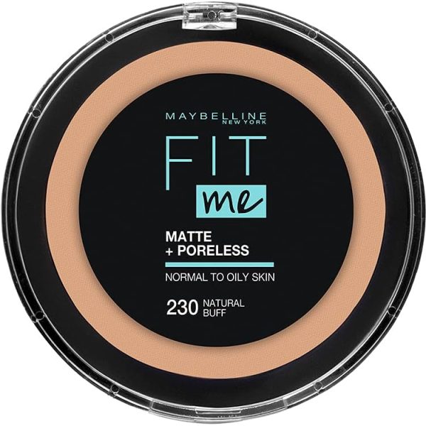 Maybelline New York Fit Me Matte & Poreless Powder, 230 Natural Buff, 54 Gm