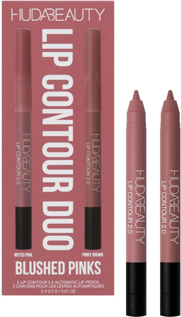 Huda Beauty Blushed Pinks Lip Contour Duo, 2 x 0.3g