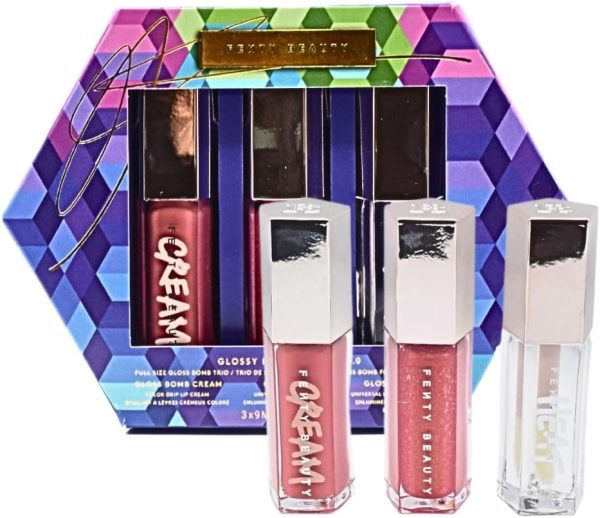 FENTY BEAUTY Glossy Posse Volume 6.0 Full Size Gloss Bomb Trio - Lip Gloss Set