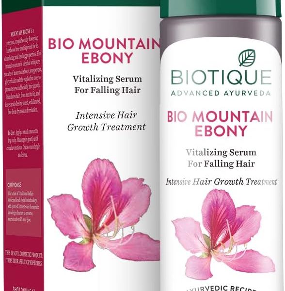 Biotique Bio Mountain Ebony Vitalizing Serum For Falling Hair Intensive Hair Growth Treatment, 120ML, Multi