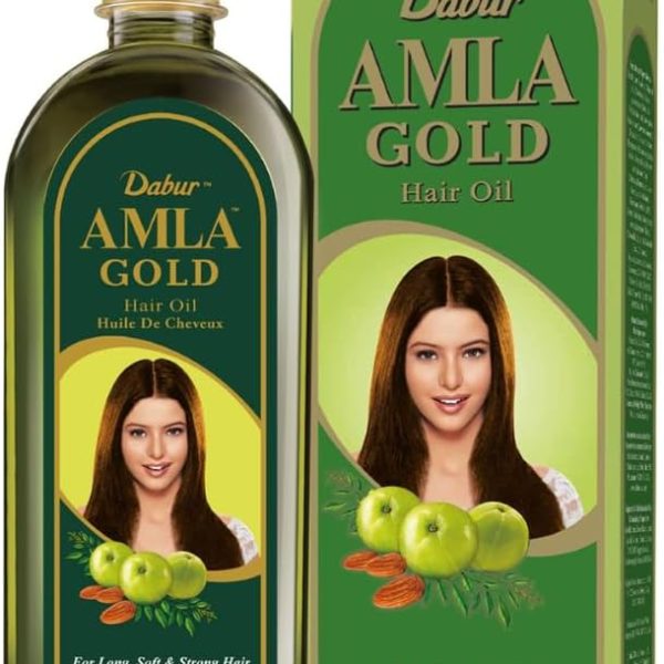 Dabur Amla Gold Hair Oil 200ml | Natural Care | Enriched with Amla, Almond & Henna | For beautiful, Long, Soft & Strong Hair