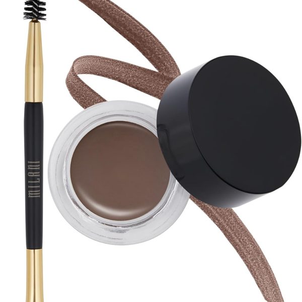 Milani Stay Put Brow Color - Dark Brown (0.09 Ounce) Vegan, Cruelty-Free Eyebrow Color that Fills and Shapes Brows…