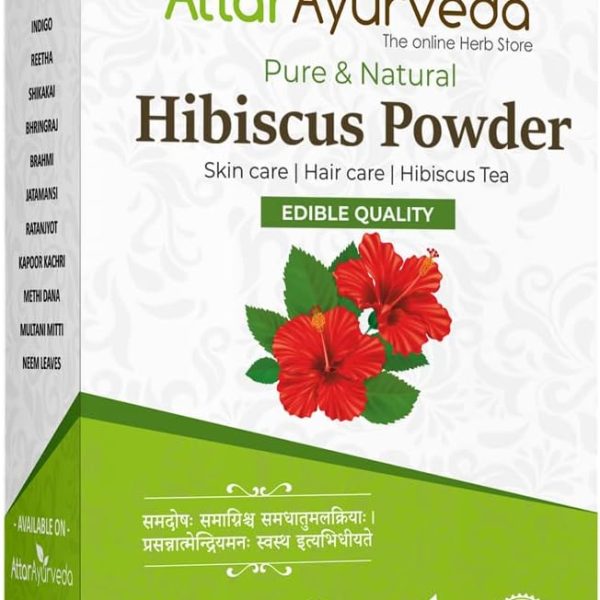 Attar Ayurveda Hibiscus powder for hair growth (100 Grams)