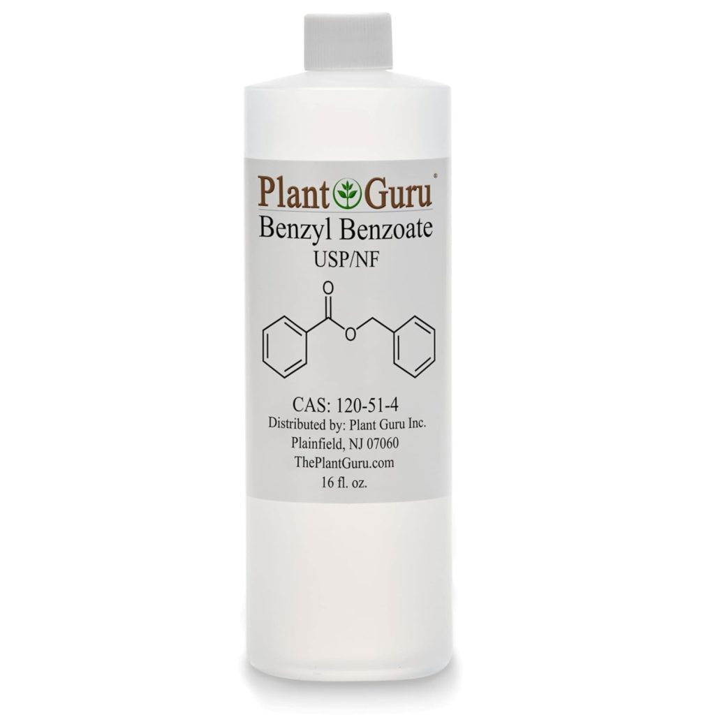 Plant Guru Benzyl Benzoate USP Grade Liquid 16 fl. oz. - Great for Fragrance/Aroma Compounds, Cosmetics, Hair & Scalp Products.