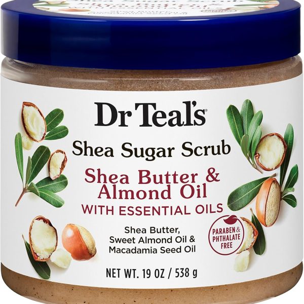 DR TEAL'S SHEA SUGAR BODY SCRUB SHEA BUTTER & ALMOND OIL 538G