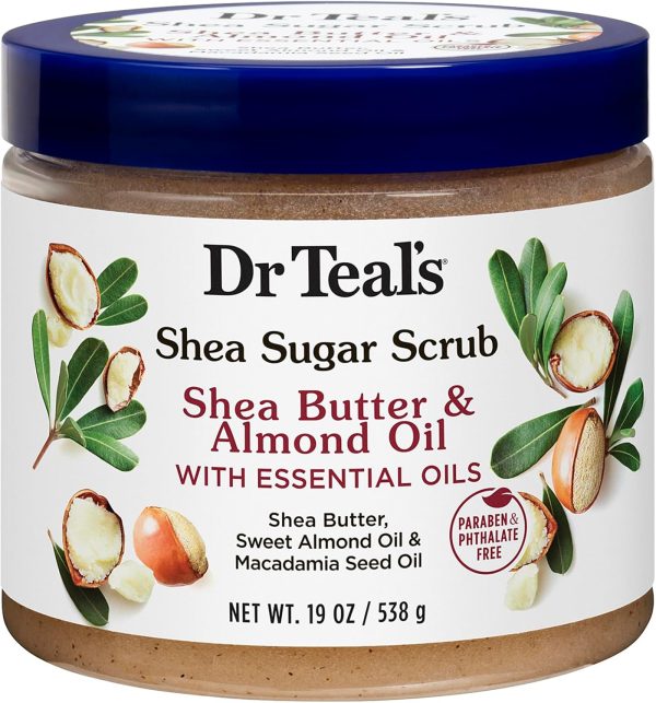 DR TEAL'S SHEA SUGAR BODY SCRUB SHEA BUTTER & ALMOND OIL 538G