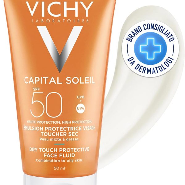 Vichy Ideal Soleil Mattifying Face Fluid Dry Touch Spf 50, 50 Ml