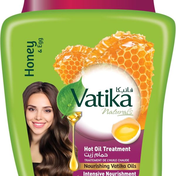 Vatika Naturals Hammam Zaith With Egg & Honey - Hot Oil Treatment For Intensive Nourishment - 500G