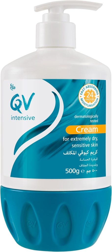 QV Intensive Cream 500g – Ultra-Moisturizing Hydrating Cream for Dry & Sensitive Skin | Long-Lasting Relief | Suitable for Face & Body | Dermatologist Recommended