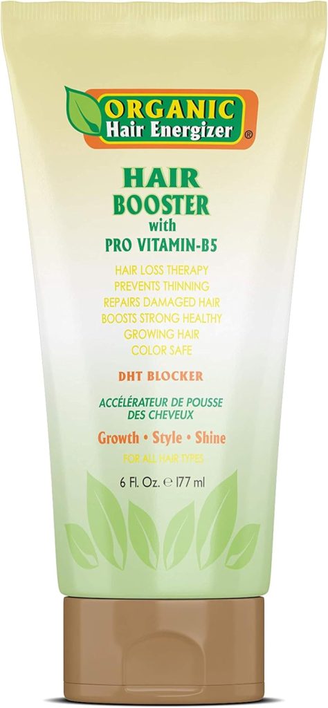 Organic Hair Energizer Growth Booster with Pro Vitamin-B5, 6 fl oz - DHT-Blocker, Sulfate-Free & Paraben-Free - for Thinning & Receding - Color Safe for Men, Women & Teens by OHE