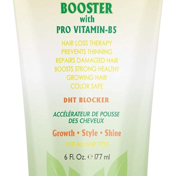 Organic Hair Energizer Growth Booster with Pro Vitamin-B5, 6 fl oz - DHT-Blocker, Sulfate-Free & Paraben-Free - for Thinning & Receding - Color Safe for Men, Women & Teens by OHE