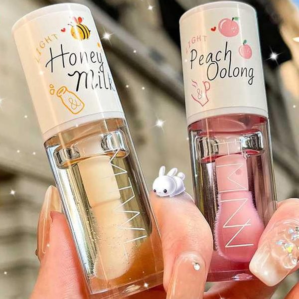 Crystal Jelly Moisturizing Lip Oil, Hydrating Lip Gloss Set Plumping Lip Oil Moisturizing Lip Balm Long Lasting Lip Glow Oil Lip Care Tool, for Dry Lip's Moisturizing Hydrating And Nourishing, 2Pcs