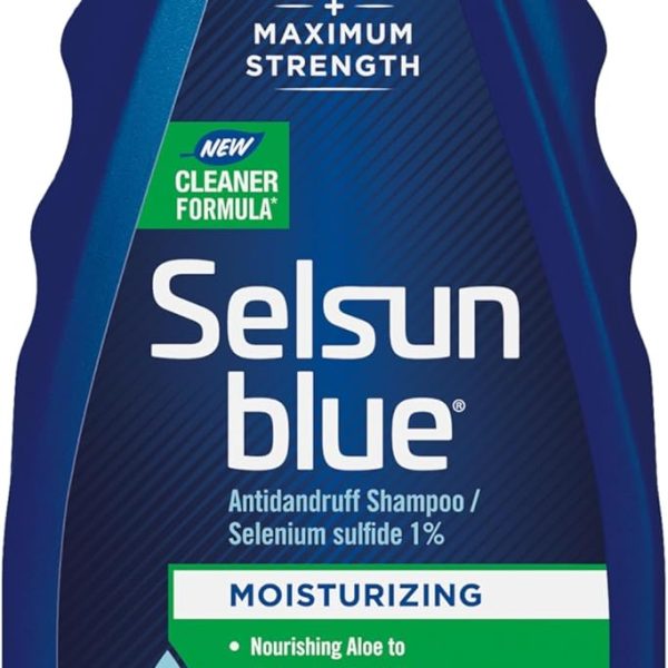 Selsun Blue Moisturizing with Aloe Dandruff Shampoo, 11 oz