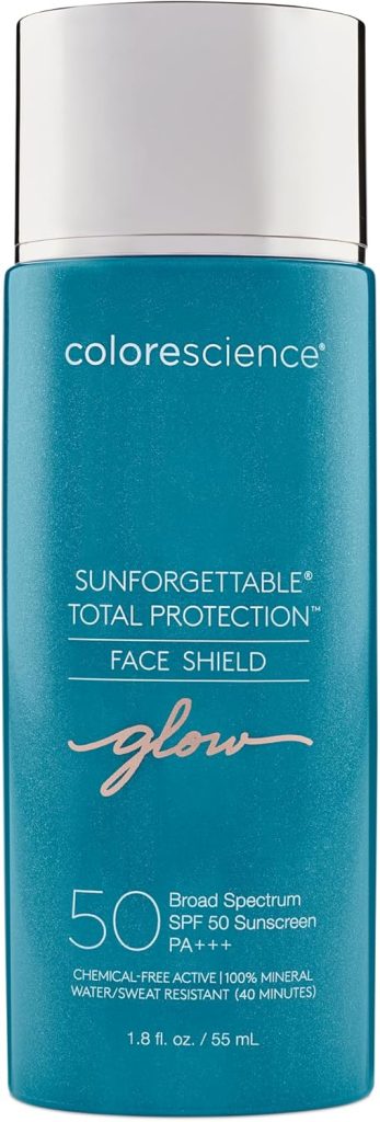 Colorescience Sunforgettable Total Protection Face Shield Glow SPF 50, Glow, 1.8 Fl Oz