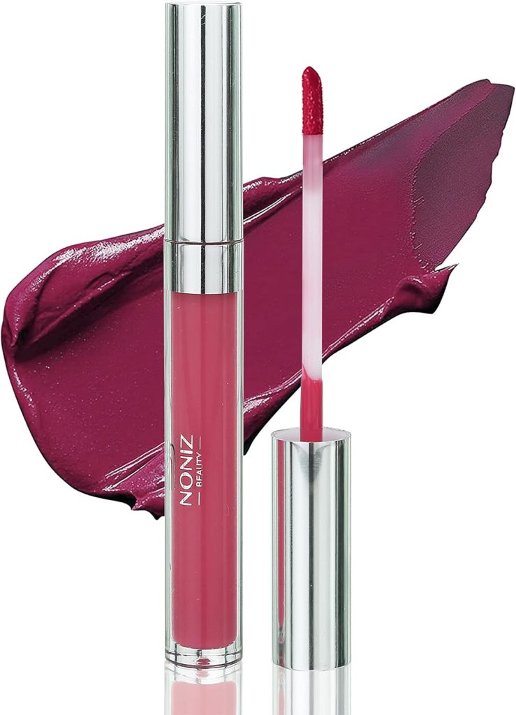 NONIZ Liquid Non-Sticky Lip Gloss - Extra Shiny and Waterproof - Lipgloss High Pigmented - Non-Drying with Vitamin E and Cruelty-Free - (Be Bold)