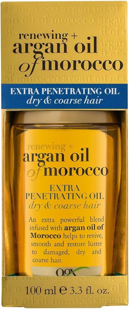 Ogx Argan Oil Of Morocco Extra Penetrating For Renewing Plus Dry And Coarse Hair, 100ml,