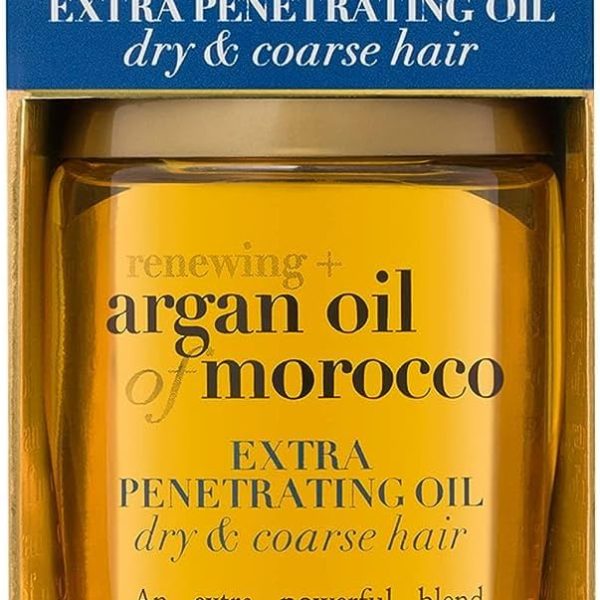 Ogx Argan Oil Of Morocco Extra Penetrating For Renewing Plus Dry And Coarse Hair, 100ml,