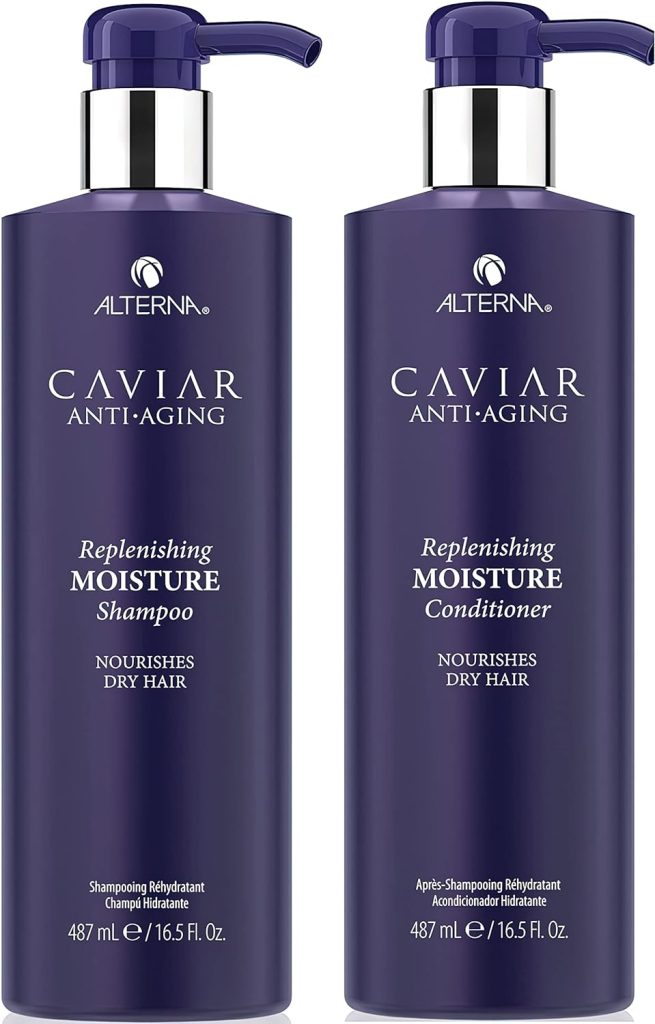 Alterna Caviar Anti-Aging Replenishing Moisture Shampoo/Conditioner, 16.5 fl. Oz (Pack of 2)