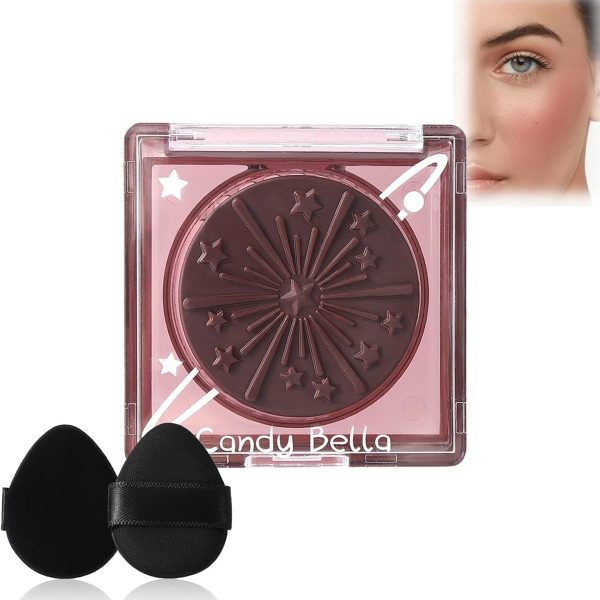 Color Changing Black Cream Blush - Lightweight, Buildable Milk Blush for Cheeks and Lips with Mini Puff - Smooth, Non-Cakey Emotional Powder Blusher - Miracle Lip & Blush Balm for a Natural Glow