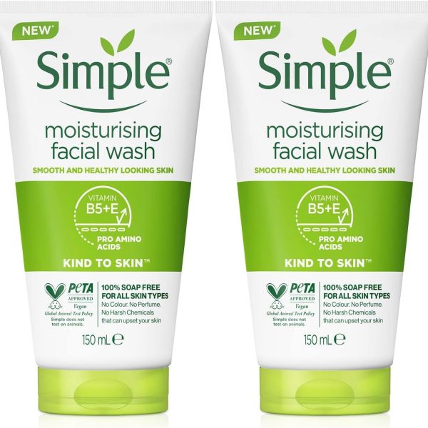 simple Moisturising Facial Wash (150ml, Pack Of 2)