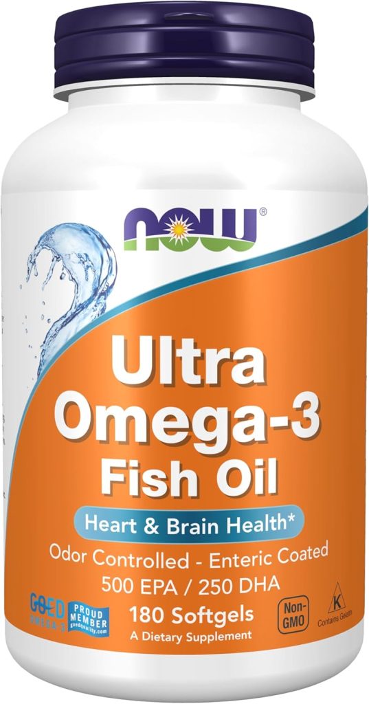 NOW Foods Ultra Omega 3 Fish Oil - 180 Soft Gel Capsules