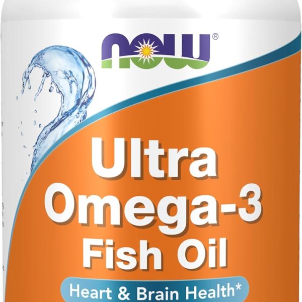 NOW Foods Ultra Omega 3 Fish Oil - 180 Soft Gel Capsules