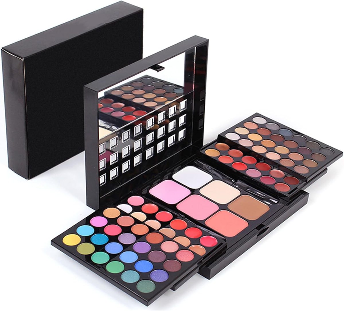 AEENAA 78 Color Face Make-Up Kit – Multicolor Palette with 48 Eyeshadows, 24 Lip Glosses, 6 Concealers & 6 Foundations – All-in-One Beauty Set for Professional & Personal Use