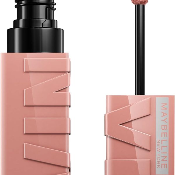 Maybelline Super Stay Vinyl Ink Longwear No-Budge Liquid Lipcolor, Highly Pigmented Color and Instant Shine, Captivated, Pink Lipstick, 0.14 fl oz, 1 Count